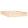 vidaXL Cadre de lit sans matelas bois massif 140x190 cm