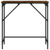 vidaXL Table console ch&ecirc;ne fum&eacute; 75x32x75 cm bois d'ing&eacute;nierie