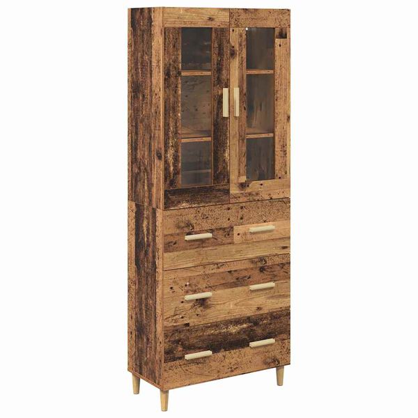 vidaXL Haut Armoire avec tiroir Bois Ancien 69,5 x 34 x 180 cm