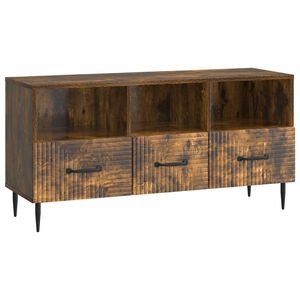 vidaXL Meuble TV Ch&ecirc;ne fum&eacute; 102 x 34,5 x 50 cm Bois d'ing&eacute;nierie