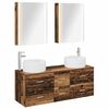 vidaXL Ensemble de mobilier de salle de bain 5 pc Bois ancien