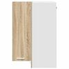 vidaXL Armoire suspendue Ch&ecirc;ne Sonoma et Blanc 57 x 57 x 80 cm
