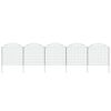 vidaXL Ensemble de cl&ocirc;ture de jardin arqu&eacute;e 77,5x78,5 cm vert