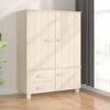 vidaXL Garde-robe HAMAR Marron miel 99x45x137 cm Bois massif de pin