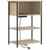 vidaXL Cabinet de chevet Ch&ecirc;ne Sonoma 55 x 31 x 76 cm