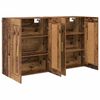 vidaXL Meuble mural Montage mural 2 pcs Bois ancien 69,5 x 34 x 90 cm