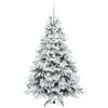 vidaXL Sapin de No&euml;l artificiel avec 300 LED Blanc 180 cm PE et PVC
