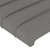 vidaXL Sommier &agrave; lattes de lit avec matelas Gris fonc&eacute; 140x190cm Tissu