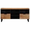 vidaXL Unites TV avec tiroir Bois d'Acacia Massif 100 x 33,5 x 46 cm