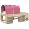 vidaXL Lit avec Tunnel 3 pc Ch&ecirc;ne Sonoma et rose Bois d'ing&eacute;nierie