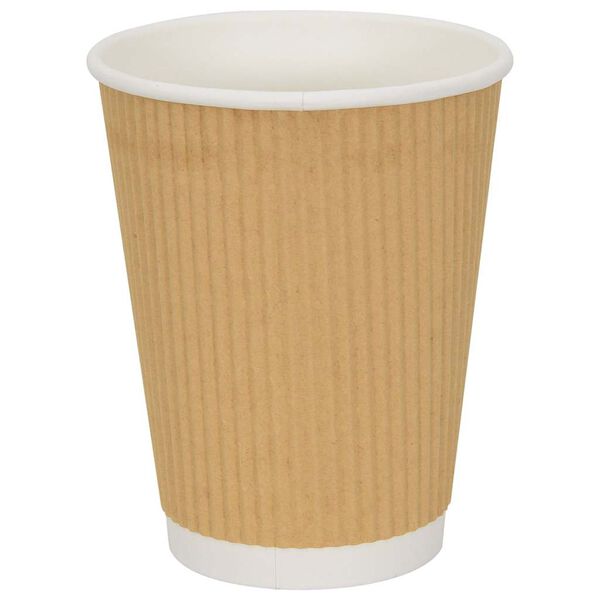 vidaXL Tasses &agrave; caf&eacute; en papier 500 pcs 12oz 300ml marron
