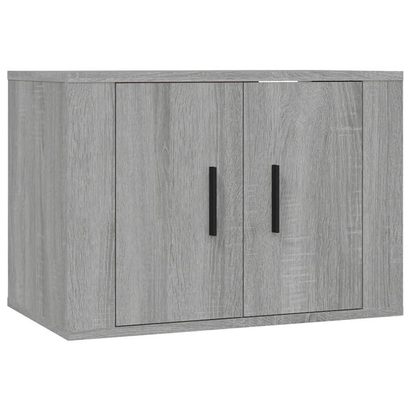 vidaXL Ensemble de meubles TV 4 pcs Sonoma gris Bois d'ing&eacute;nierie