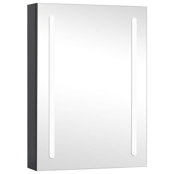 vidaXL Armoire de salle de bain à miroir LED 50x13x70 cm