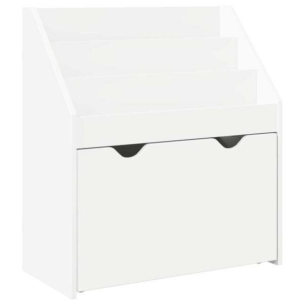 vidaXL Biblioth&egrave;que pour enfants avec tiroir Blanc 60 x 29,5 x 69 cm