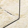 vidaXL Tapis shaggy &agrave; poils longs NAVARRA cr&egrave;me 160x160 cm polyester