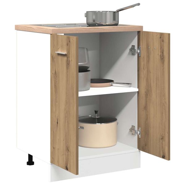 vidaXL Meuble bas "Lyon" Ch&ecirc;ne artisanal 60 x 46 x 81,5 cm Bois d'ing&eacute;nierie