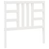 vidaXL T&ecirc;te de lit Blanc 106x4x100 cm Bois massif de pin