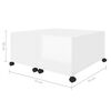 vidaXL Table basse blanc brillant 75x75x38 cm bois d'ingénierie