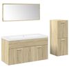 vidaXL Ensemble de meubles de salle de bain 4 pcs ch&ecirc;ne sonoma