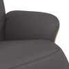 vidaXL Fauteuil inclinable avec repose-pieds gris similicuir