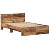 vidaXL Cadre de lit Bois Ancien 203 x 185 x 70 cm Bois d'ing&eacute;nierie