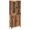 vidaXL Haut Armoire 2 pcs Bois ancien Bois d'ing&eacute;nierie
