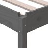 vidaXL Lit empilable sans matelas gris 75x190 cm bois de pin massif