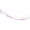 vidaXL Surmatelas Blanc 70 x 200 cm Tissu Jacquard