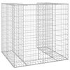 vidaXL Mur en gabion pour poubelle Acier galvanis&eacute; 110x100x110 cm