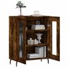 vidaXL Buffet ch&ecirc;ne fum&eacute; 69,5x34x90 cm bois d'ing&eacute;nierie