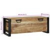 vidaXL Coffres de rangement 80 x 30 x 30 cm Bois de manguier massif