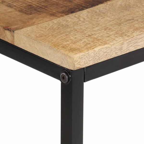 vidaXL Table console 70x35x70 cm bois de manguier massif brut