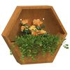 vidaXL Jardinières murales 2 pcs Rouillé Acier corten 46x10x40 cm
