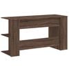 vidaXL Bureau ch&ecirc;ne marron 140x50x75 cm bois d'ing&eacute;nierie