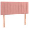 vidaXL Sommier &agrave; lattes de lit avec matelas et LED Rose 80x200 cm