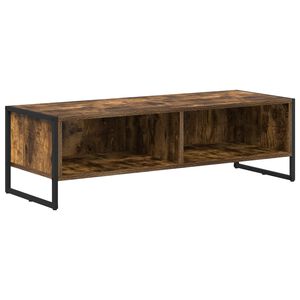 vidaXL Meuble TV Ch&ecirc;ne Fum&eacute; 100 x 36,5 x 30,5 cm Bois d'ing&eacute;nierie
