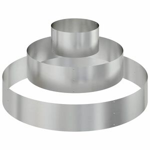 vidaXL Cache-pot de jardin Argent 120 x 120 x 20 cm Acier galvanis&eacute;