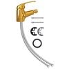 vidaXL Mitigeur de bidet de salle de bain Dor&eacute; 13x12 cm