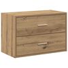 vidaXL Armoire avec 2 tiroirs ch&ecirc;ne artisanal bois d'ing&eacute;nierie