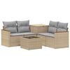 vidaXL Ensemble de Canap&eacute;s 6 pc Beige et Gris clair