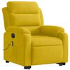vidaXL Fauteuil inclinable de massage &eacute;lectrique jaune velours