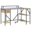 vidaXL Bureau Ch&ecirc;ne Sonoma 120 x 79 x 86,5 cm Bois d'ing&eacute;nierie