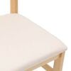 vidaXL Chaises &agrave; manger coussins 2 pcs bois massif caoutchouc