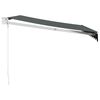 vidaXL Auvent r&eacute;tractable anthracite 3x2,5 m tissu et aluminium