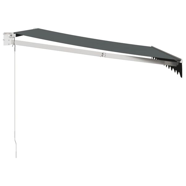 vidaXL Auvent r&eacute;tractable anthracite 3x2,5 m tissu et aluminium