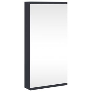 vidaXL Armoire de bain &agrave; miroir d'angle gris 30x24x60 cm