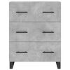 vidaXL Buffet gris b&eacute;ton 69,5x34x90 cm bois d'ing&eacute;nierie