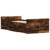 vidaXL Cadre de lit sans matelas ch&ecirc;ne fum&eacute; 90x200 cm