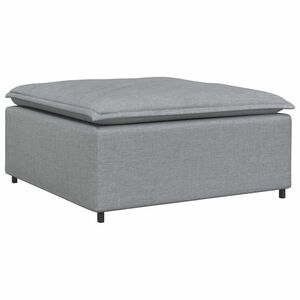 vidaXL Module de repose-pieds pour canap&eacute; modulaire Gris clair 100 x 100 x 48 cm