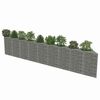 vidaXL Mur de gabion Acier galvanisé 630x30x100 cm